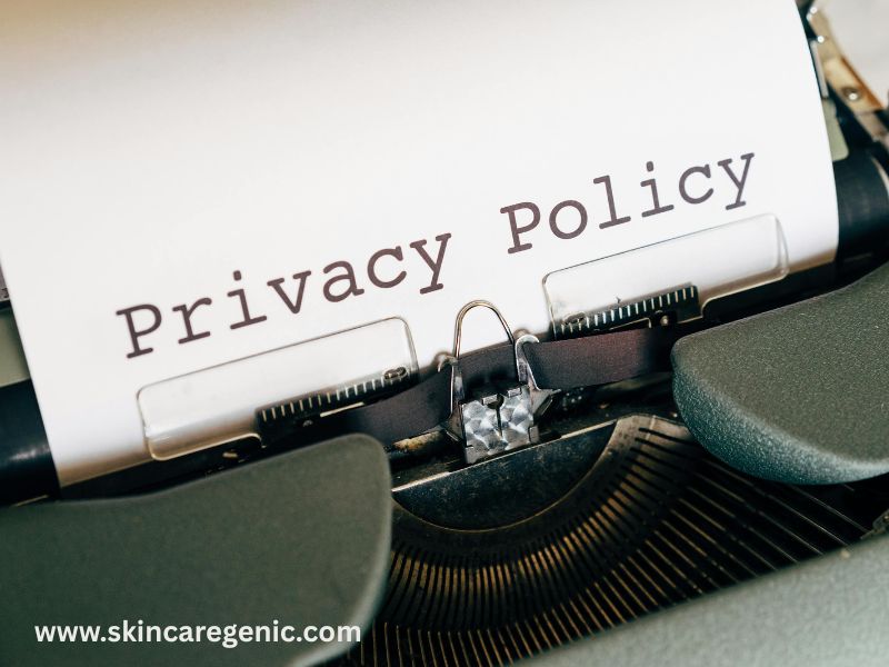 privacy policy for skincare brand